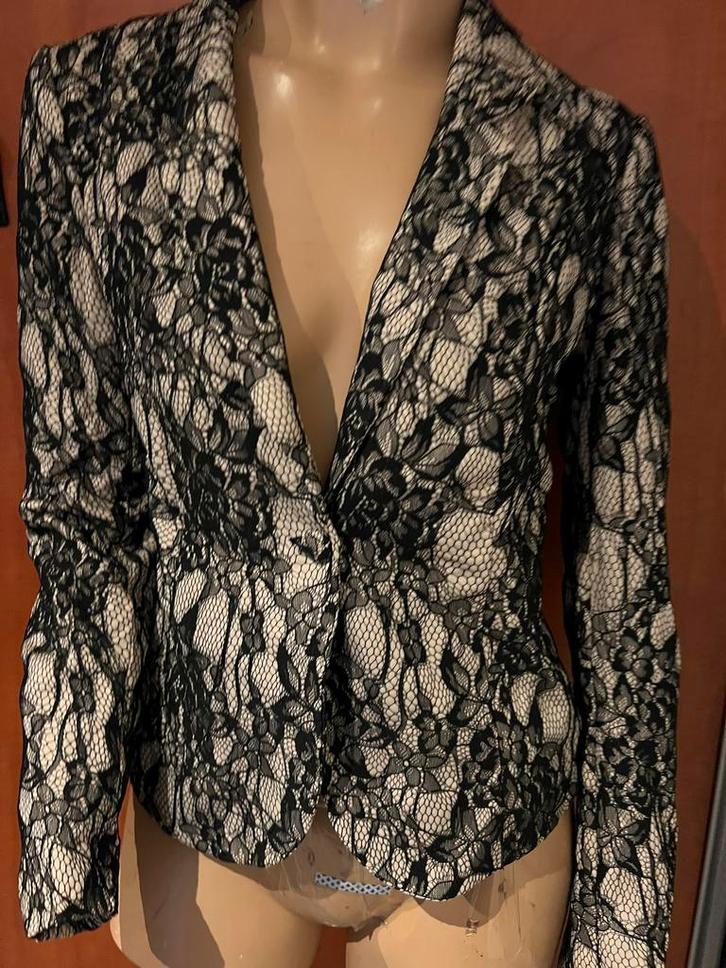 SOYACONSEPT jasje met kant opgelegd maat m Origineel zgan, Kleding | Dames, Jasjes, Kostuums en Pakken, Zo goed als nieuw, Maat 38/40 (M)