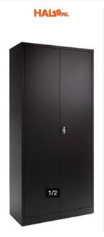 Draaideurkast | 2 Deurs kast NIEUW ZWART, Nieuw, 150 tot 200 cm, 25 tot 50 cm, 50 tot 100 cm