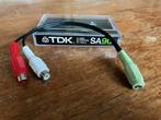 Verloop Mini Jack Female > RCA Female 25cm, Ophalen of Verzenden, Gebruikt, Minder dan 2 meter, Overige kabels