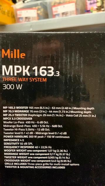 Hertz mpk 163.3 3 weg compo zgan! beschikbaar voor biedingen