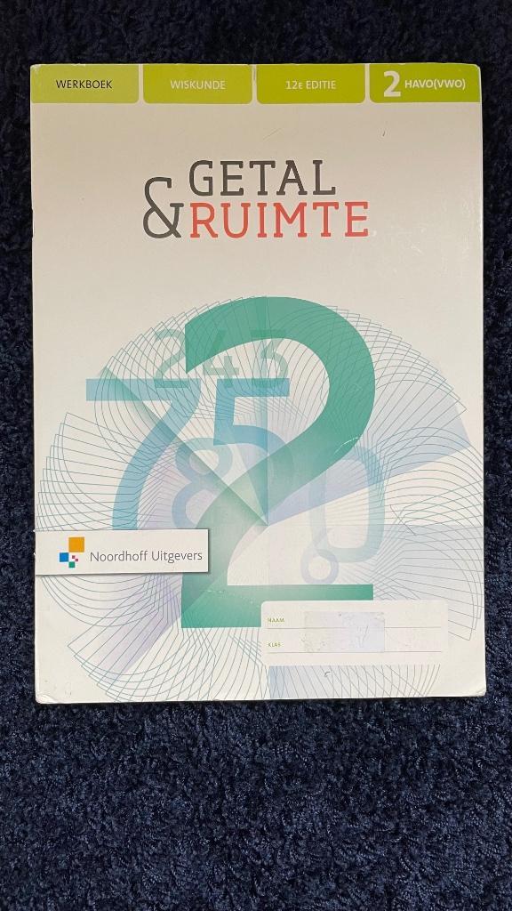 Wiskunde getal & ruimte werkboek + leerwerkboek 2 havo vwo, Boeken, Schoolboeken, Wiskunde A, HAVO, Ophalen of Verzenden