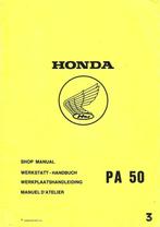 Honda PA50 werkplaatsboek (3776z) bromfiets, Fietsen en Brommers, Verzenden, Zo goed als nieuw
