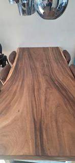 Eettafel Suar Massief Boomstamtafel, Huis en Inrichting, Tafels | Eettafels, Ophalen, 200 cm of meer, 50 tot 100 cm, Zo goed als nieuw