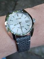 King Seiko SJE109J1 - Full Set - 05/2025 - zo goed als nieuw, Seiko, Leer, Staal, Ophalen of Verzenden
