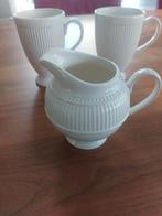Wedgwood Windsor melk kan, 2 mokken, Ophalen of Verzenden, Zo goed als nieuw, Wedgwood, Kop(pen) en/of Schotel(s)
