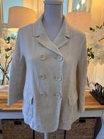 Ecru linnen jas/jasje Max Mara 38-40/M, 3/4 mouwen, ZGAN., Kleding | Dames, Maat 38/40 (M), Verzenden, Beige, Max Mara