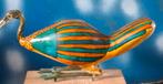 IBIS. Egypte. Keramiek/messing. Ca '60. 27 cm. Handpainted., Antiek en Kunst, Ophalen
