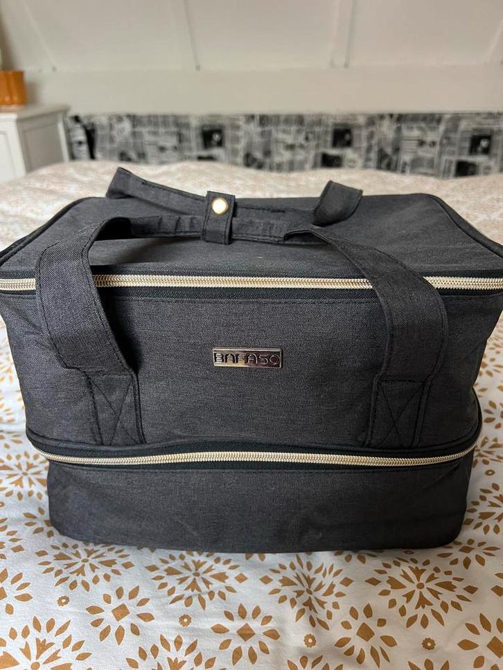 Nagelstyliste Tas - Handig & Ruim!, Sieraden, Tassen en Uiterlijk, Beautycases, Gebruikt, Softcase, Zwart, Ophalen