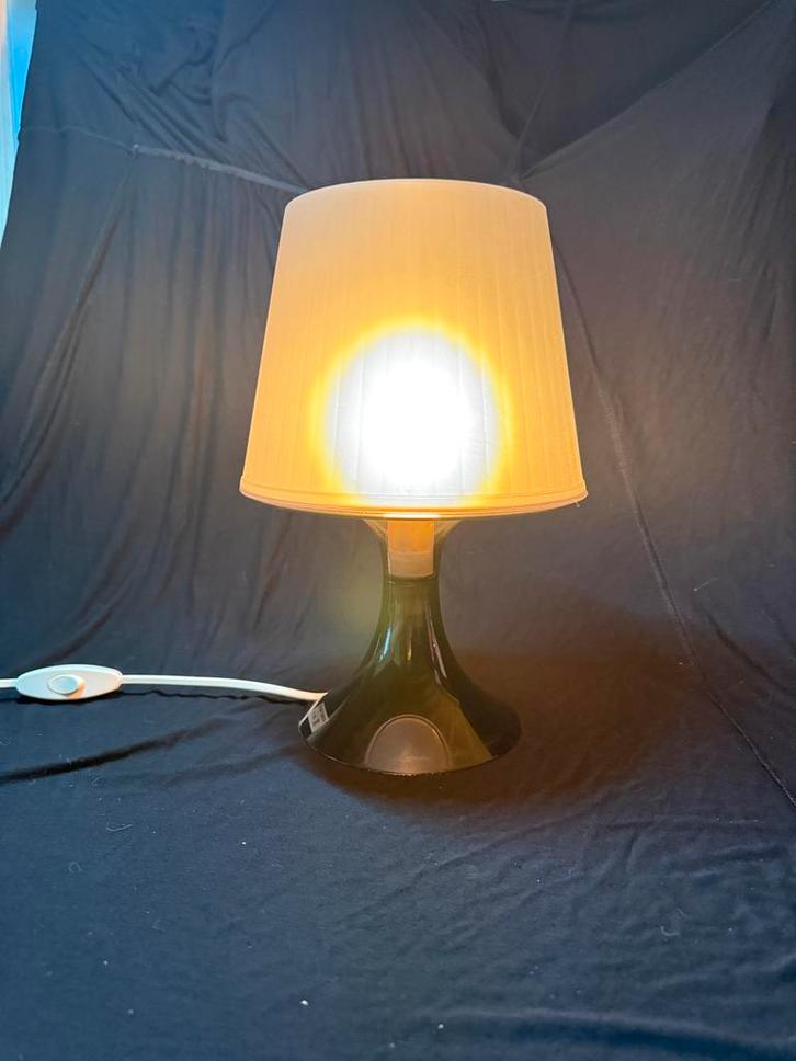 IKEA Lampan Tafellamp Grijs - Scandinavisch Design, Huis en Inrichting, Lampen | Tafellampen, Gebruikt, Minder dan 50 cm, Kunststof