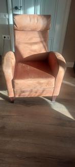 Vintage alcantare Fauteuil, Huis en Inrichting, Ophalen, Gebruikt, 75 tot 100 cm, 50 tot 75 cm
