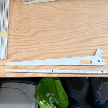 Wand Rail Systeem voor Planken - Wit beschikbaar voor biedingen