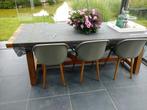 Tuintafel +bank, Tuin en Terras, Ophalen, Gebruikt, Bank, Tuinset