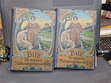 2 antiek boeken 1923 Bilz de nieuwe natuurgeneeswijze beschikbaar voor biedingen