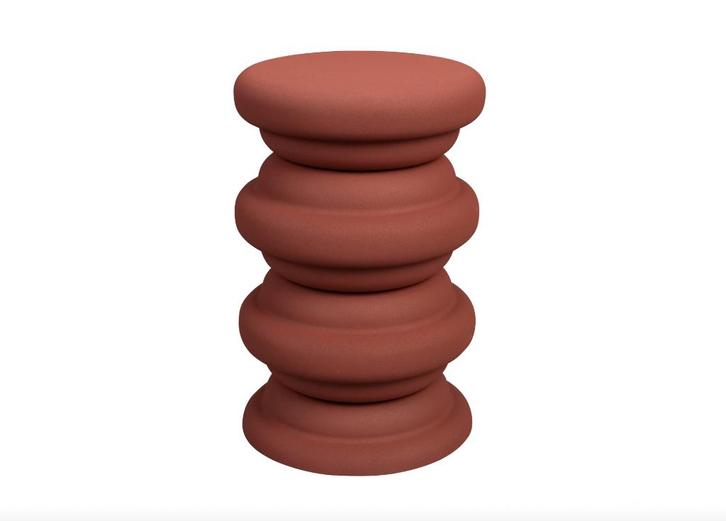 Dutchbone Artemis Kruk - Terra | Van €129, nu, Huis en Inrichting, Krukjes, Nieuw, Hout, Ophalen of Verzenden