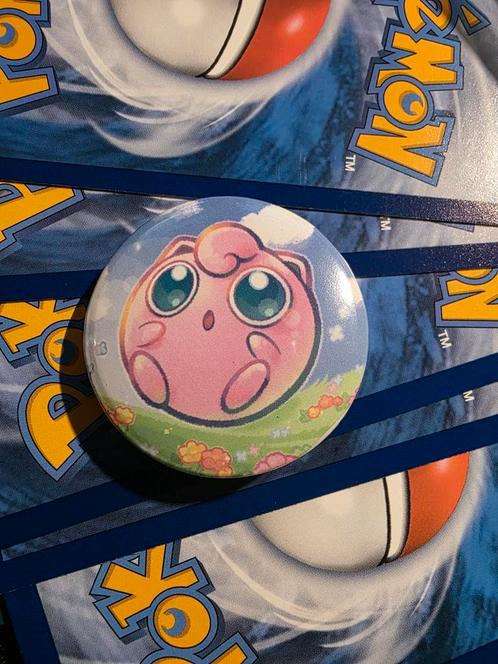 Jigglypuff pokémon button, Verzamelen, Speldjes, Pins en Buttons, Nieuw, Button, Overige onderwerpen, Verzenden