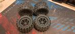 4 x rc autoband 1/10 0ffroad hex 12mm banden maat 125 x 70, Elektro, Gebruikt, Auto offroad, Ophalen of Verzenden
