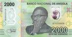 Angola 2000 Kwansas 2020 Unc Polymer pn 163a, Ophalen of Verzenden, Overige landen, Los biljet