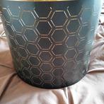 Leuke zwarte met goud hanglamp( grote  fitting), Ophalen of Verzenden, Zo goed als nieuw, Rond