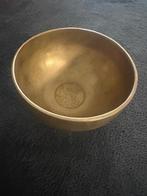 klankschaal OHM|Brons gegraveerd|handmatig gehamerd|27,5cm, Ophalen of Verzenden, Nieuw, Overige soorten