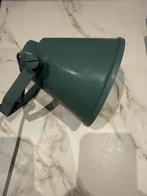 2x groene wandlamp, Ophalen of Verzenden, Gebruikt, Metaal, Industrieel