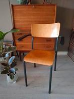 Vintage houten buisframe stoel retro, Huis en Inrichting, Stoelen, Ophalen of Verzenden, Gebruikt, Bruin, Eén
