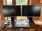 2x HP EliteDisplay E241i Monitoren, Computers en Software, Monitoren, Gebruikt, IPS, In hoogte verstelbaar, Full HD