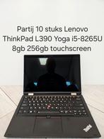 Partij 10 stuks Lenovo ThinkPad L390 Yoga i5-8265U 8gb 256gb, Computers en Software, Windows Laptops, 256 GB, Intel Core i5-8265U