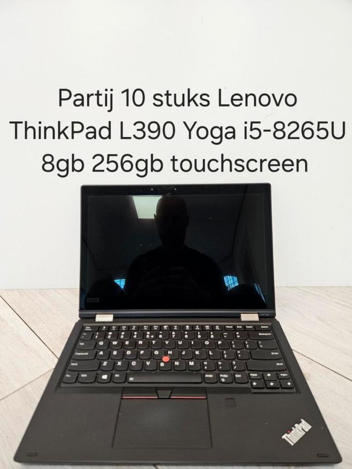 Partij 10 stuks Lenovo ThinkPad L390 Yoga i5-8265U 8gb 256gb, Computers en Software, Windows Laptops, Refurbished, 13 inch, SSD