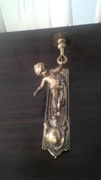 bronzen engelen wandkandelaar, Ophalen of Verzenden, Koper of Brons