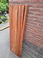 10 Hardhouten Paal Azobé 4x4cm met punt en 150 cm lang, Doe-het-zelf en Verbouw, Hout en Planken, Ophalen of Verzenden, 50 mm of meer