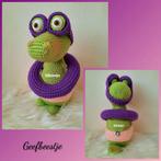 Nieuwe zelfgehaakte knuffels. Geefbeestje. Zwemles krokodil., Ophalen of Verzenden, Zo goed als nieuw, Overige typen