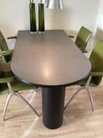 Mooie eettafel met krasvast blad, Huis en Inrichting, Gebruikt, 50 tot 100 cm, 150 tot 200 cm, Overige vormen