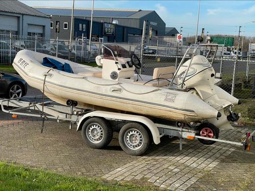 Zodiac 470 Rib - Inruil auto / motor mog., Watersport en Boten, Rubberboten, Gebruikt, Zodiac, Overige materialen, 70 tot 120 pk