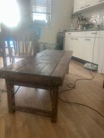 Houten Salontafel - Indiase Markttafel, Huis en Inrichting, Gebruikt, 100 tot 150 cm, Minder dan 50 cm, Rechthoekig