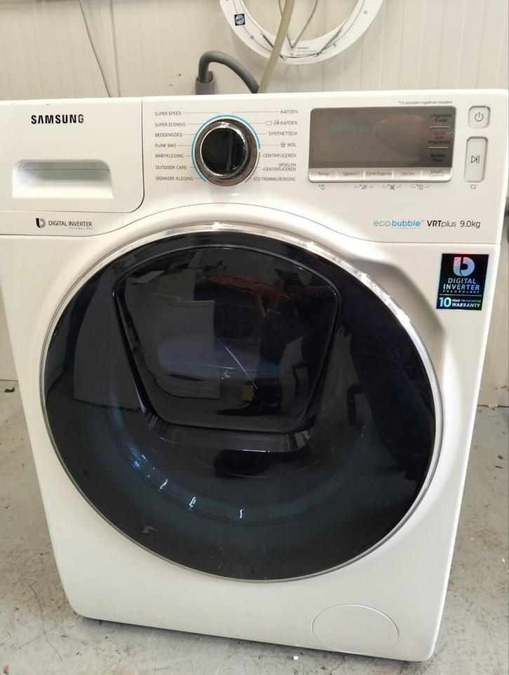 Samsung Ecobubble Addwash 9kg 1600 toeren, Witgoed en Apparatuur, Wasmachines, Gebruikt, Voorlader, 8 tot 10 kg, 85 tot 90 cm