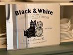 Vintage Black & White Scotch Whisky Spiegel Display, Antiek en Kunst, Antiek | Spiegels, Ophalen of Verzenden, Rechthoekig, Minder dan 50 cm