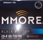 Mmore cd-r 'black' 80 min cd recordable., Computers en Software, Beschrijfbare discs, Verzenden, Nieuw