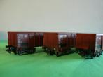Marklin open goederenwagons 3 stuks DB, Gebruikt, Gelijkstroom, Wagon, Ophalen of Verzenden
