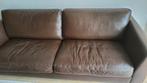 Saddle lederen ruime 3 zits bank te koop aangeboden., Huis en Inrichting, Banken | Bankstellen, Ophalen, Gebruikt, 75 tot 100 cm