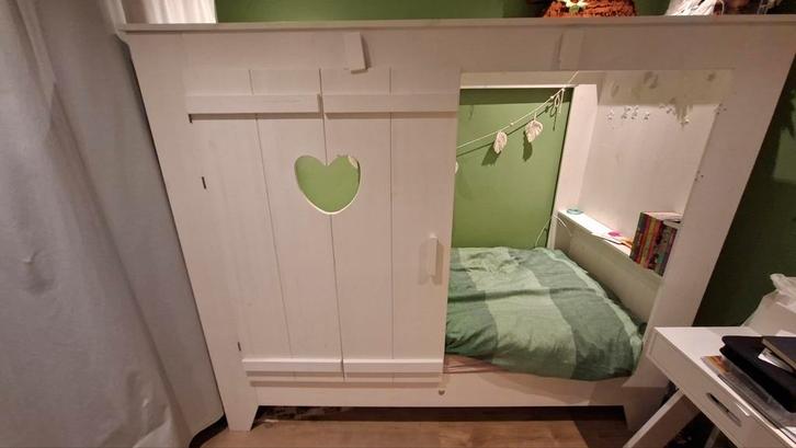 Bedstee Lief! - Unieke Kinderbedstee, Kinderen en Baby's, Kinderkamer | Bedden, Gebruikt, 180 cm of meer, 85 tot 100 cm, Lattenbodem