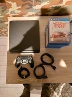 PS4 Slim 500GB + 1 Controller + 13 Games, Spelcomputers en Games, Spelcomputers | Sony PlayStation 4, Ophalen, Met 1 controller