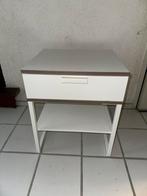 TRYSIL nachtkastje ikea, wit met houtlook, Huis en Inrichting, Ophalen, Zo goed als nieuw, Hout, Minder dan 45 cm