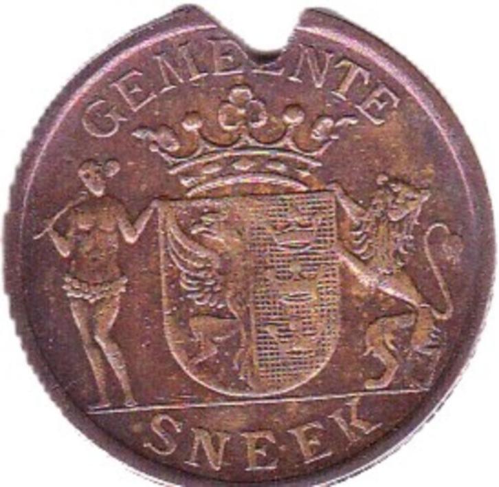 GASPENNING GEMEENTE SNEEK, Postzegels en Munten, Penningen en Medailles, Overige materialen, Verzenden