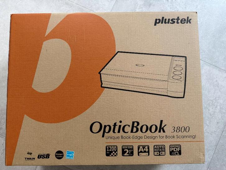 Scanner Opticbook 3800, Computers en Software, Scanners, Zo goed als nieuw, Flatbedscanner, Verzenden
