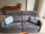 Bank en 2 fauteuils, Ophalen, Overige materialen, Gebruikt, Suede bank