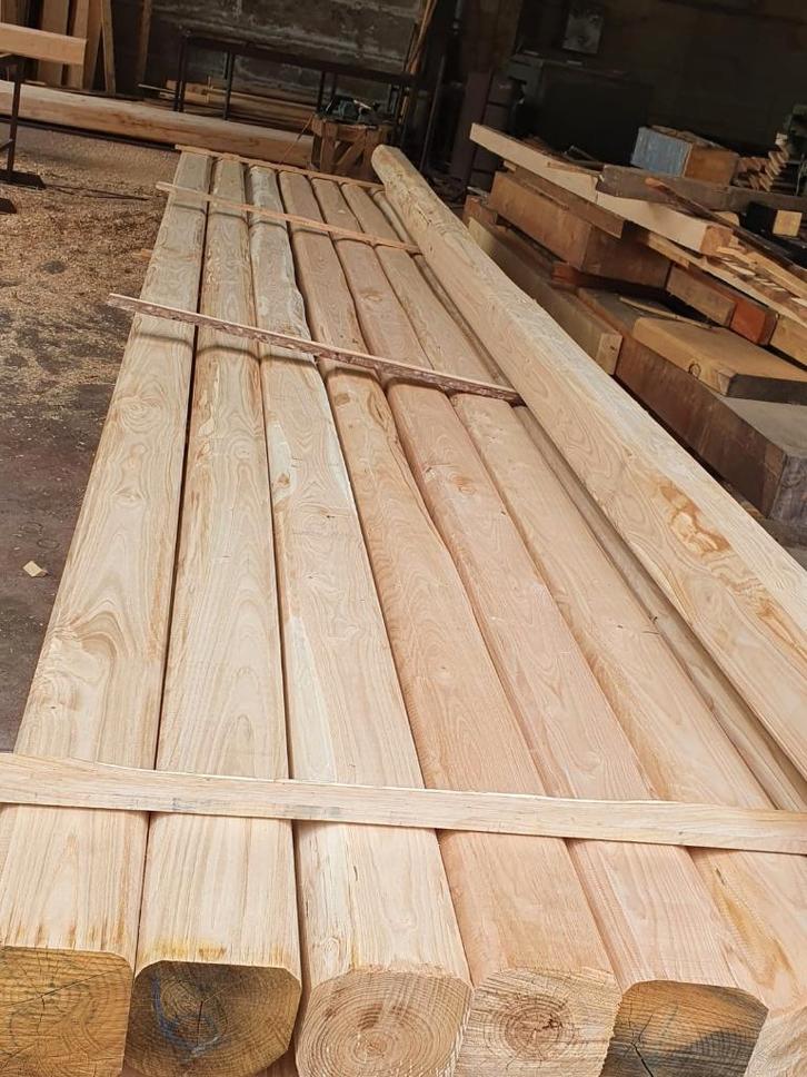 Kastanje en Eiken Balken en Planken uit voorraad leverbaar!, Tuin en Terras, Palen, Balken en Planken, Nieuw, Balken, 250 cm of meer