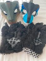 2 dino maskers met 2 poten, Ophalen of Verzenden, Zo goed als nieuw