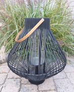 Bamboe Lantaarn zwart Windlicht Pomax H52 Lantern Nieuw, Ophalen, Nieuw