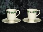 Wedgwood Stratford Koffie Kopjes 2x, Ophalen, Zo goed als nieuw, Wedgwood, Kop(pen) en/of Schotel(s)