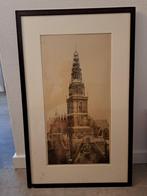 Ets Dirk Harting, Oude Kerk Amsterdam, Antiek en Kunst, Kunst | Etsen en Gravures, Ophalen of Verzenden